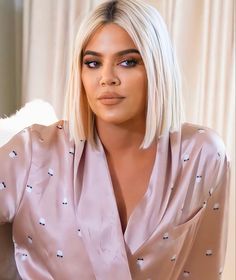 Kylie Jenner Blonde Hair, Blond Bobs, Blonde Hair Short, Celebrities Hair, Khole Kardashian, Bob Braids Hairstyles