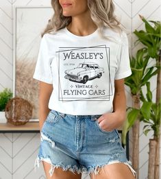 Magic Flying Car Shirt, Wizard Car Shirt, Universal Trip Shirt, Potter World Shirt Hogwarts Shirts For Universal, Family Universal Shirts, Universal Studio Shirt Ideas, Cute Universal Studios Outfit, Hogwarts Shirt, 2nd Christmas, Universal Studios Outfit, Universal Trip, Harry Potter Shirt