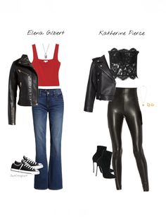 The Vampire Diaries Aesthetic Outfits, Katherine And Elena Halloween Costume, Katherine Vampire Diaries Outfits, Vampire Diaries Costume Ideas, Tvdu Inspired Outfits, Tvd Clothes Inspired Outfits, Serie Tv Outfit Ideas, Katherine Pierce Halloween Costume Ideas, Tvd Katherine Outfits