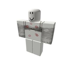 a person made out of cubes with a smile on their face and arms, standing in front of a white background