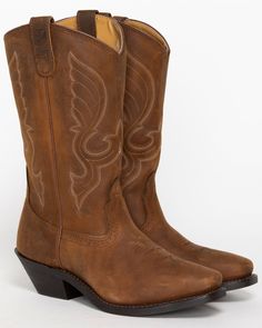 Shyanne Women’s 11” Brown Western Boots - Square Toe, Brown Western-style Brown Mid-calf Boots For Western-themed Events, Brown Western-style Mid-calf Boots For Western-themed Events, Western Brown Mid-calf Heeled Boots, Brown Western Mid-calf Heeled Boots, Brown Mid-calf Western Heeled Boots, Fitted Brown Western Mid-calf Boots, Country Style Brown Heeled Boots For Rodeo, Brown Boots With Goodyear Welt For Rodeo, Brown Snip Toe Mid-calf Boots For Ranch