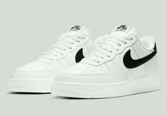 New Nike Air Force, Black Leather Sneakers, Nike Air Force 1 07, Nike Air Force 1 Low, Mens Nike Air, Heritage Fashion, Men Model, Air Force 1 Low, Stitching Leather