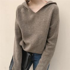 Pattern : Loose-fitting Yarn Thickness : Fine yarn Percentage of Material : 31%-50% Season : Autumn/Winter Age : 25-34 Thickness : Thick Place Of Origin : China (mainland) Closure Type : None Pattern Type : Solid Gender : WOMEN Sleeve Length(cm) : Full Style : Office Lady Decoration : Hooded Material : Polyester Sleeve Style : regular Collar : Hooded Clothing Length : regular Elasticity : High Strecth Fit Type : Regulai Fit WHAT ABOUT REFUND?   Fast refund,100% Money Back Guarantee. If your prod Autumn Sweater, Basic Sweaters, Hoodie Coat, Loose Sweater, Women Sleeve, Fall Sweaters, Hooded Sweater, Sweater Knit, Knit Jumper