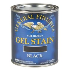 a can of gel stain on a white background