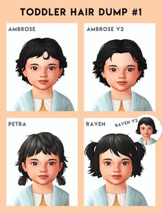 four different facial expressions on the face of a child