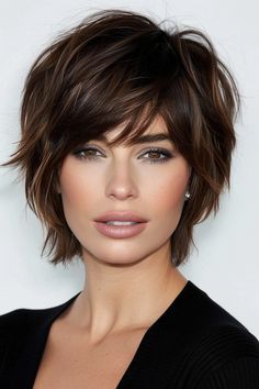 Round Face Plus Size Haircuts, Ombre Hair Color With Bangs, Curtain Bangs With Bob Haircut, Mulette Haircut Woman, Pixie Haircut For Straight Hair, Page Boy Haircut Women, Pixie With Curtain Bangs, Unstyled Short Hair, Short Hair Bob With Bangs