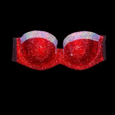 Welcome, Gorgeous Sparkly Crystal Rhinestone Bra!Extended Design Full Outers & Cups With A Luxe Trim Of Crystals, Made To Last Permanent Design Can Be Worn Many Times With All Different Outfits For Dancers Or Costumes! Looks Fab Underneath A Sheer Top Or Dress! Colours;Siam Red & Crystal Diamond Ab Iridescent Design;Solid Colour With Fancy Trim To Make Colour Changes;Add To Bundle Style; Standard Padded Cups If You Would Like Extra Padding Or Natural Boost (No Padding) Or Don’t See Your Size Ava Iridescent Design, Rhinestone Bra, Front Closure Bra, Medium Support Sports Bra, Floral Bra, Iridescent Crystal, Beige Style, Crystal Diamond, Crystal Ab