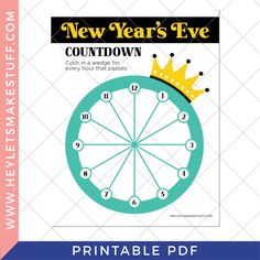 the printable new year's eve countdown game