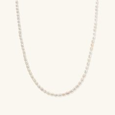 *Buy 2 items, Get 15% OFF your order. Coupon applied at checkout.* Luxurious freshwater pearl necklace. Carefully hand selected cultured fresh water pearls. Pearls are delicate by nature, so handle with care. Our Pearl necklaces are great for wearing by itself or layering. Also makes for the perfect gift!   - 18k gold filled - Freshwater pearls - Water resistant / Tarnish resistant / Hypoallergenic - 1 year warranty Pearl Strand Necklace: - Pearl strand thickness: 3.6mm - Adjustable chain 16 to Dainty White Pearl Necklace For Everyday, Everyday Pearl White Pearl Necklace, Delicate White Pearl Necklace For Everyday, Hypoallergenic Pearl Necklaces For Gifts, Everyday Akoya Pearl White Necklace, Hypoallergenic Pearl Necklace For Gifting, Hypoallergenic Pearl Necklace Gift, Everyday Pearl Necklace With Pearl Charm, Everyday White Akoya Pearl Necklace