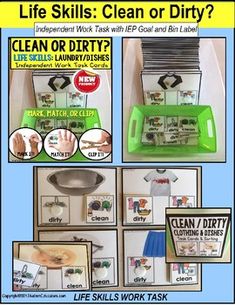 an advertisement with pictures and instructions for cleaning dishes