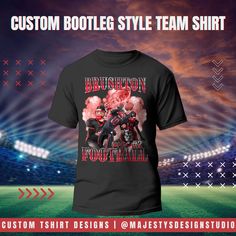 Football season is here grab your custom team gear, and show off your team spirit on and off the field. Our Custom Shirts can be personalized with your athlete's Photos, Name, Team Name, and Colors. Multiple Shirts can be ordered at a reduced rate. Please get in touch with us at  info@majestysdesignstudio.com for more information. ►FABRICATION & DETAILS: Garments printed in the USA. This standard-design includes your graduate's name, 2-4 photos, Graduate Name, Class Year, and school mascot or lo Collegiate T-shirt With Custom Print For Game Day, Customizable T-shirt For Football Season, Customizable Black Collegiate T-shirt, Customizable Sports Fan T-shirt For Sports Events, Customizable Black T-shirt For Fan Gear, Customizable Sublimation Design For Team Spirit, Custom Team Name T-shirt For Team Spirit, Customizable Team Spirit T-shirt With Team Name, Customizable Short Sleeve T-shirt For Fan Gear