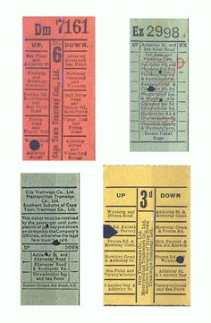 four tickets for the concert are shown in three different colors and sizes, each with their own date