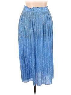 New Collection Casual Skirt Size: X-Large Bottoms - used. 100% Polyester | New Collection Casual Skirt: Blue Bottoms - Size X-Large Blue Maxi-length Bottoms With Elastic Waistband, Casual Skirt, Womens Bottoms, Women Handbags, Blue, Clothes