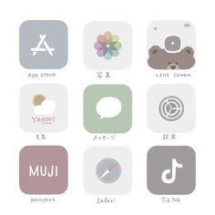 the app icons are designed to look like they have different languages and symbols on them