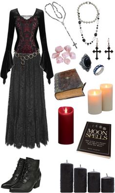 Witch's Familiar Outfit | ShopLook Coven Outfits Modern Witch, Old Fashioned Witch Outfit, Witch Style Aesthetic, Witchy Vampire Outfits, Teenage Witch Outfits, Good Witch Outfits, Teenage Witch Aesthetic Outfit, Witches Outfits Ideas, Witch Inspired Outfit