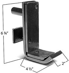 an image of a door handle with measurements