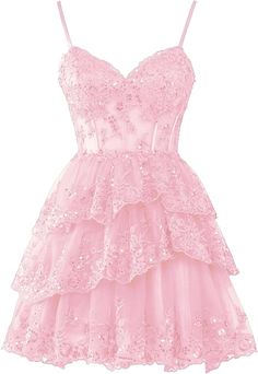 Short Pink Dress Formal Sweet 16, Short Formal Dresses Pink, Sweet 16 Pink Dresses Short, V-neck Homecoming Dresses, Pink Short Dress Formal, Pink Short Dress Party, Pink Sparkly Dress Short, Pink Dama Dress, Cute Outfits Party