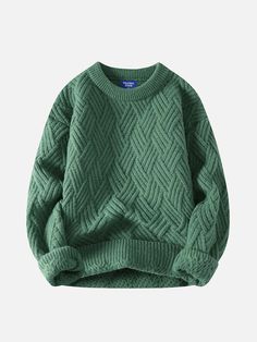 Pullover Sweater Men, Retro Sweater, Comfortable Sweater, Thick Sweaters, Clothing Details, Moda Vintage, Warm Sweaters, Men Vintage, Loose Sweater