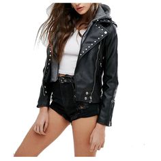 Women Pin Motorcycle Leather Jacket - Harley Davidson Jackets Women, Fitted Biker Jacket, Fake Leather Jacket, Women Leather Vest, Shearling Jacket Women, Faux Leather Motorcycle Jacket, Motorcycle Leather Jacket, Leather Jacket Women, Best Leather Jackets