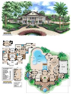 the floor plan for this luxury home is very large and has lots of room to put in