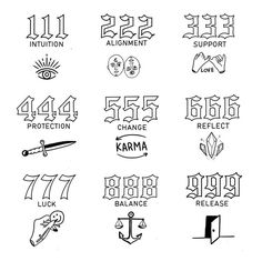 the logos for different businesses are drawn in black ink on a white paper background,