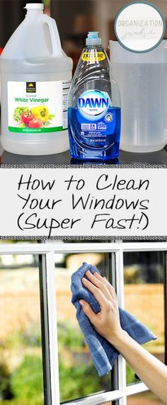 how to clean your windows with super fast deterant and dishwasher gels