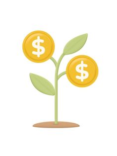 3D money tree plant. Business profit investment, finance education, business income growth Investment Growth, Growth Plant, Plant Business, Money Tree Plant, Finance Education, Money Tree, Money Trees, Profitable Business, Vector Graphics