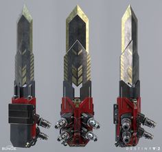 ArtStation - Destiny 2 Red Legion Sword, Roderick Weise Futuristic Melee, Steampunk Characters, Battle Armor, Titanfall, Destiny 2, Cool Swords, Robots Concept, Robot Concept Art, Cyberpunk Art