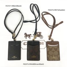 #ad Great Shopping NWT COACH F57311, F63274 WOMEN ID LANYARD, Womens Accessories Coach Lanyard, Id Lanyard, Document Holder, Key Ring, Key Rings, 4 H, Lanyard, Card Slots, Women's Accessories