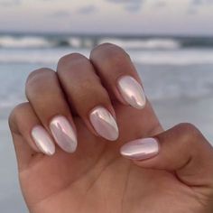 Her Nails, Pearl Nails, Neutral Nails, Nature Tattoos, Pretty Acrylic Nails, Short Acrylic Nails