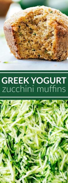 zucchini muffins with greek yogurt filling