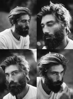 Medium Long Hair Styles Men With Beard, Men’s Long Hair And Beard, Wedding Hairstyles With Bangs, With Bangs Hairstyle, Thick Hair Hairstyles, Hairstyle Natural Hair, Hipster Haircuts For Men, Tutorial Hairstyles, Man Bun Hairstyles