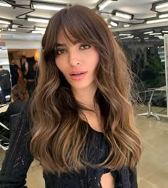 Ways To Style Long Hair, Natural Dark Blonde Hair, Bottleneck Bangs, Natural Dark Blonde, Style Long Hair, Bangs Ideas, Shaggy Long Hair, Beautiful Haircuts