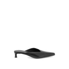 Micea Mules By Malene Birger Crafted In Nappa Leather, Featuring Pointed-Toe, Asymmetric Top-Line And Covered Low Heel. Leather Interior And Footbed, Leather Sole With Rubber Detail.Material: 100% Cow LeatherMade In: ItalyColor: BlackCollection: Spring - Summer 2023Q71630001 Business High Heel Mules, Leather Pointed Toe Mules For Evening, Business Mules In Calf Leather, Leather Almond Toe Mules For Evening, Evening Leather Mules With Almond Toe, Evening Leather Mules With Contrasting Heel Counter, Leather Mules With Reinforced Low Heel, Calf Leather Heels For Business In Spring, Spring Business Calf Leather Heels