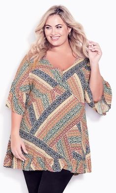 Shop Evans Orange Abstract Print Frill Hem Top at Yours Clothing. Discover women’s plus size clothing in sizes 10-36 with fast delivery. Love Butterflies, Animal Print Dress Casual, Party Dress Sale, Navy Print, Stretch Denim Shorts, Tunic Tank Tops, Swimsuits For All, Hem Top, Plus Size Blouses