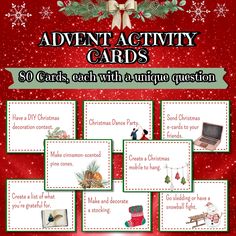 the christmas activity cards for kids to use on their laptops and other electronic devices