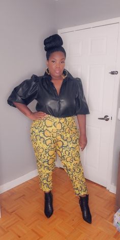 Statement piece suit Model is wearing a SMALL. Fitted Yellow Pants For Night Out, Suit Model, Boss Moves, African Clothing Styles, African Clothing, Sweater Weather, Boss Lady, Shop Design, Two Piece Pant Set