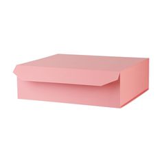 an empty pink box on a white background