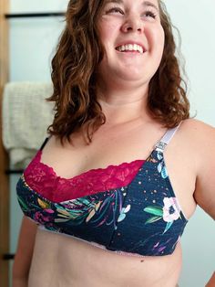 Meet Jordan!If you're new to bra making- this pattern is going to be the one for you! It is deceptively easy, loaded with options, easy to fit sizing, AND video tutorials!Let's take a look at the options: -Cup Sizes A-G/H (up to +5” FBA) -Band Sizes 28” to 50” -Two Piece Knit/Lace Inner Cup or Simple Inner Cup -Adjustable Straps in Regular or Nursing -Knit Back or Hook & Eye -Knit or Elastic Waistband **Check the PSCo YouTube Channel for Videos coming soon** Included *A4 Pattern File for printin Quarter Cup Bra Sewing Pattern, Knit Bra, Posture Bra, Bra Sewing Pattern, Bra Sewing, Bra Making, Knit Lace, Cup Sizes, Lace Insert