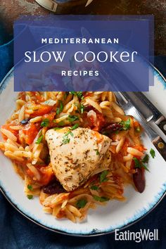 The Mediterranean Diet is one of the healthiest and most delicious ways of eating. These healthy Mediterranean slow-cooker recipes feature vegetables and fruit, whole grains, legumes and olive oil. Going Mediterranean couldn’t be easier! #slowcooker #crockpot #healthyslowcooker #healthyslowcookerrecipes #slowcookerrecipes #slowcookerideas #healthycrockpot #healthycrockpotrecipes #crockpotrecipes #crockpotideas #recipe #eatingwell #healthy Mediterranean Meal Plan, Healthy Meal Prep Ideas, Calorie Meal Plan, Comfort Food Recipes Dinners, Meal Planning Ideas