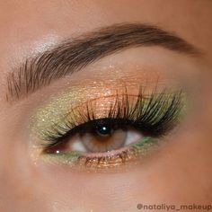 Stay fresh with this pale minty green with gold duo chrome! ✨ Glitter Green Eye Makeup, Like Green Eye Makeup, Gold Green Eye Makeup, Light Green And Gold Makeup, Green Makeup On Blue Eyes, Makeup Ideas For Green Outfit, Green Chrome Eyeshadow, Colourpop Fresh Greens, Folklore Eye Makeup