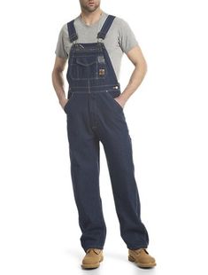 Berne Original Unlined Denim Bib Overalls Coverall Jumpsuit, Bib Overalls, Denim Jumpsuit, Big & Tall, Mens Big And Tall, Big And Tall, Overalls, Jumpsuit, The Originals