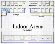 the floor plan for an indoor arena