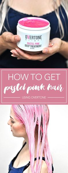 Check out this tutorial on how to get pastel pink hair using the oVertone complete system! It's the easiest and cheapest way to maintain pastel pink hair at home. #hair #pink hair pink Живи в гармонии Tree Braids Hairstyles, Rasta Hair, Pink Streaks, Best Hair Dye, Hair Color Highlights