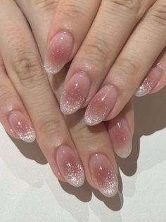 Nail Art Inspiration Jelly Nails Sparkle, Ideas Uñas, Art Models, Nagellack Trends, Short Fake Nails, Nagel Tips, Nail Type, Fake Nails With Glue, Stick On Nails