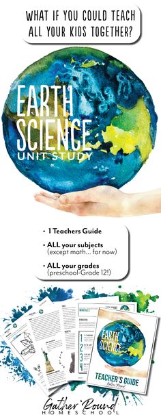 the earth science study guide is shown in this image with text and pictures on it