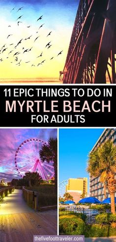 the beach and ferris wheel with text overlay that reads 11 epic things to do in my