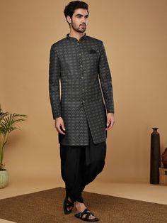 Buy KISAH Men Self Design Indowestern Sherwani & Dhoti - Sherwani for Men from KISAH at Rs. 4829. Style ID: 27550872 Dhoti Sherwani