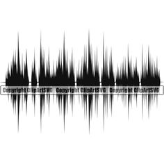 an abstract black and white image of sound waves