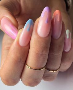 Pastel Nail Art, Pink Nail Art Designs, Unghie Nail Art, Beauty Academy, Pink Nail Art, Almond Nails Designs, Instagram Beauty